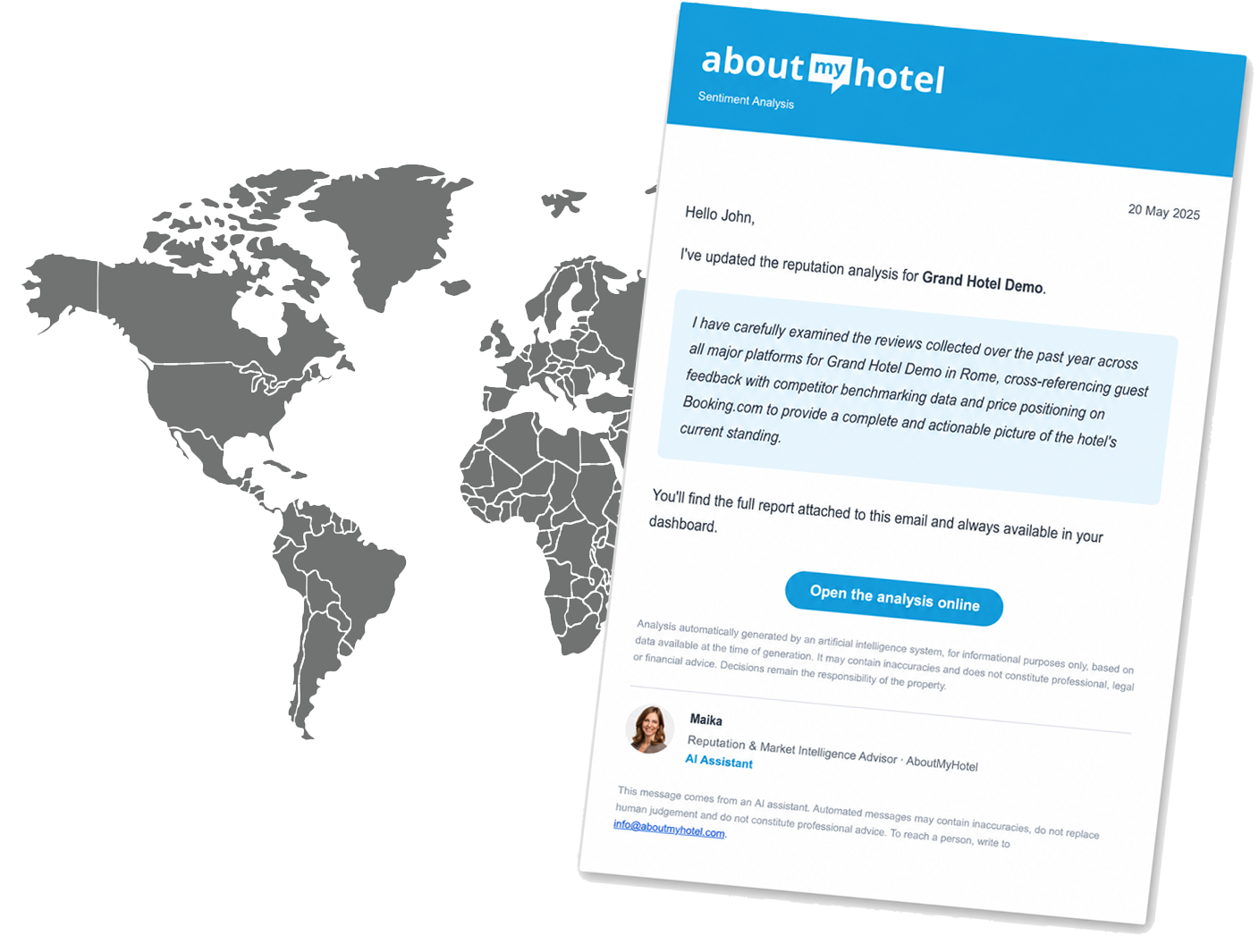 Guest reviews from all major booking and review platforms